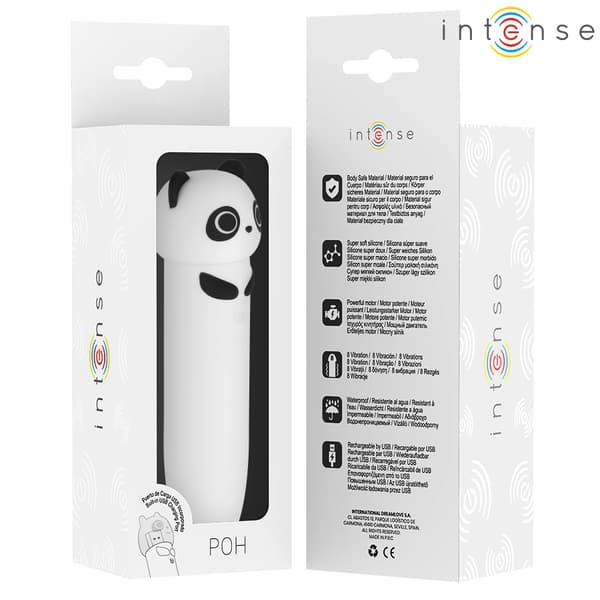 Intense POH Panda - minivibrator, USB, silikon, 10 cm
