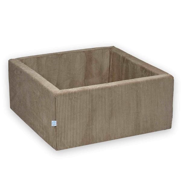 Tør pool 90x90x40 Corduroy Toffee uden bolde