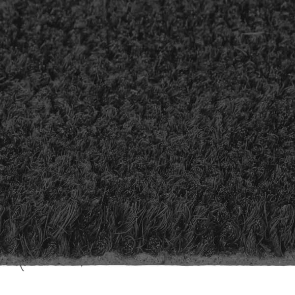 vidaXL dørmåtte, sort, 65x100 cm, kokosfiber, tuftet
