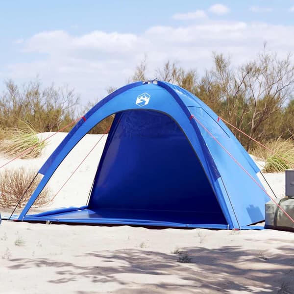vidaXL Strandtält, Azurblå, Vattentätt