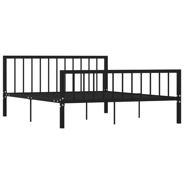 vidaXL sengestel sort metal 160 x 200 cm