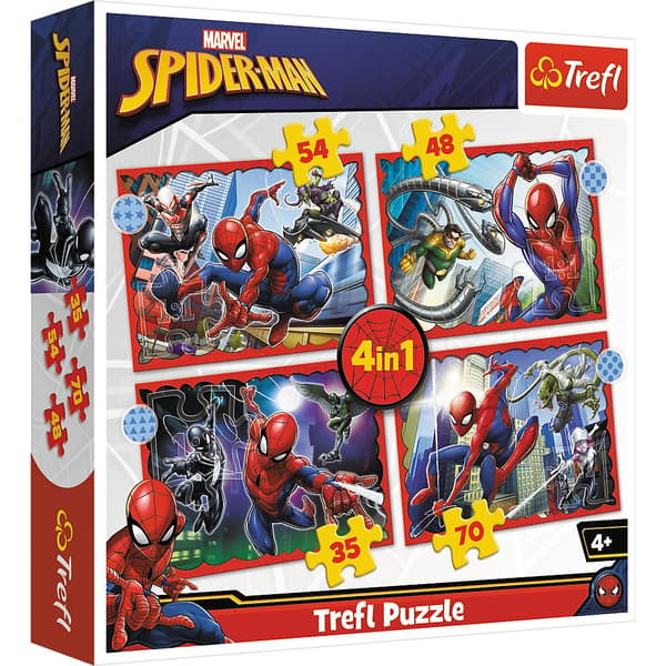 Marvel Spider-Man 4-i-1 Hjälte figur samling