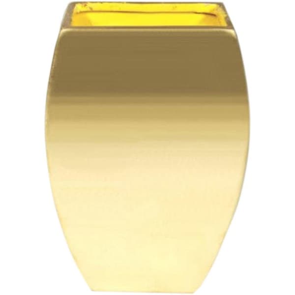 Guldvase, Højde 21 cm, Bredde 13 cm