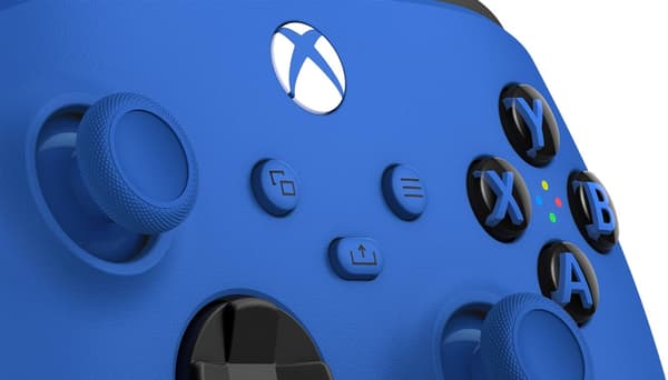 Microsoft Xbox Shock Blue langaton ohjain (QAU-00009)
