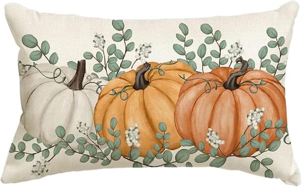 3 örngott 30x50 cm Höstpumpa Eukalyptus Dekorativt för Vardagsrummet
