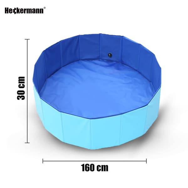 Sammenklappelig havepool til dyr Heckermann 160x30cm