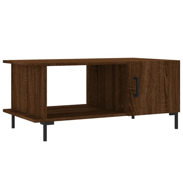 vidaXL sofabord brunt egetræ 90x50x40 cm