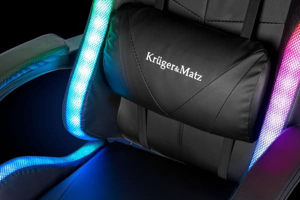 Kruger & Matz GX-150 LED Sort Gamingstol