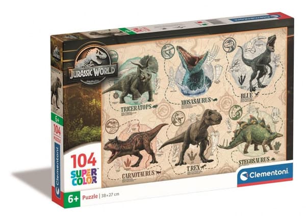 Puslespil 104 Super Farve Jurassic World