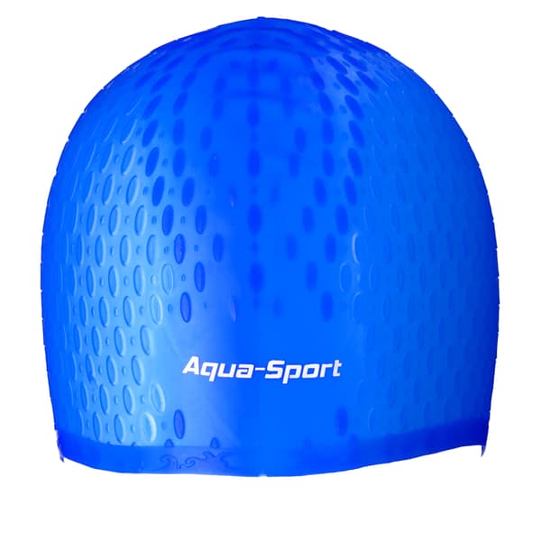 Aqua-Sport silikonekappe royal blå til langt hår AS1263