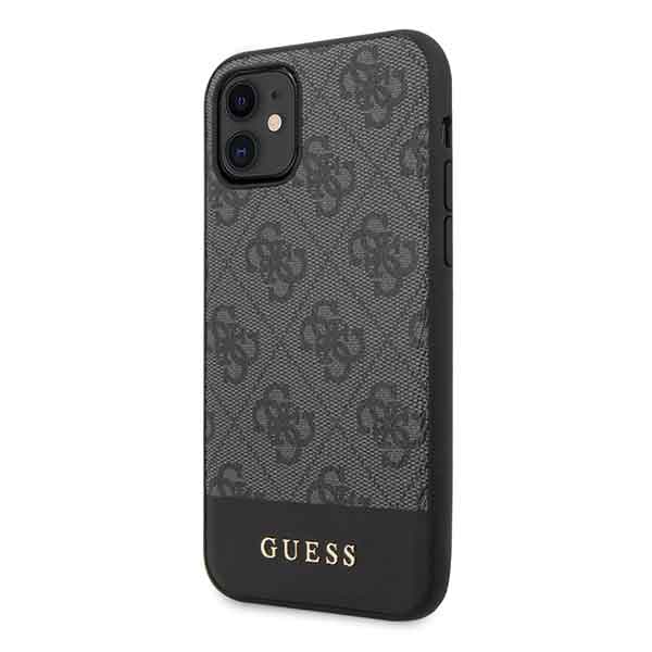 Guess 4G Stripe Collection-skal till iPhone 11 / Xr, grått