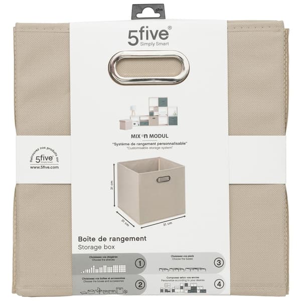 Förvaringslåda 31x31cm beige