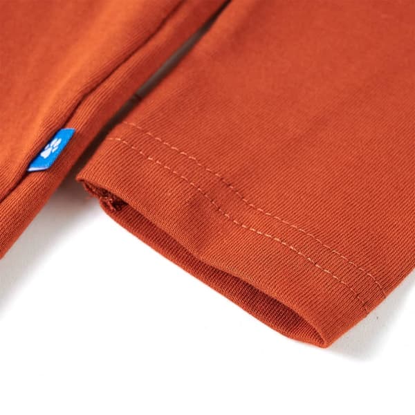 Børne langærmet T-shirt, lys rust, 116