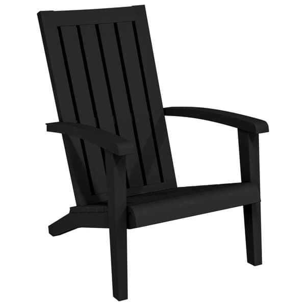 vidaXL Adirondack havestol, sort, polypropylen