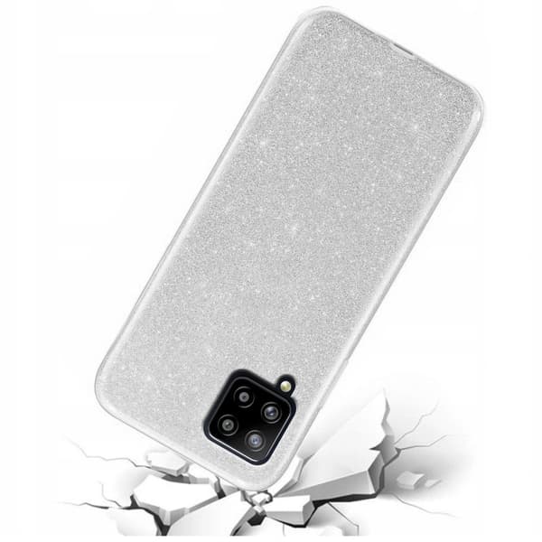 Glitterskal till Samsung Galaxy A42 5G, Silver