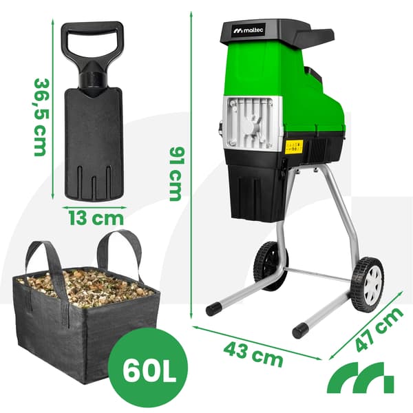 MalTec MasterShred 3500W grenkrossare