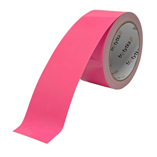 Fluorescerande tejp 50 mm x 10 m rosa