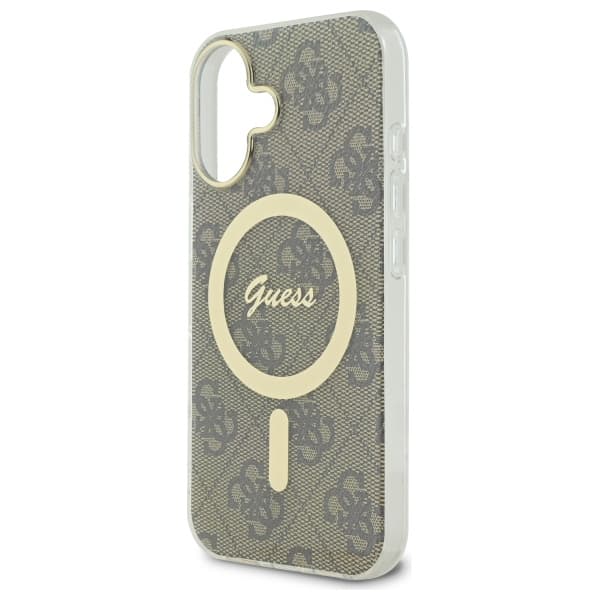 Guess IML 4G MagSafe-etui til iPhone 16 Plus, brunt