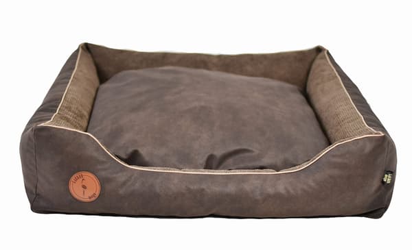 CEZAR soffa brun + brun struktur M - 80cm x 70cm