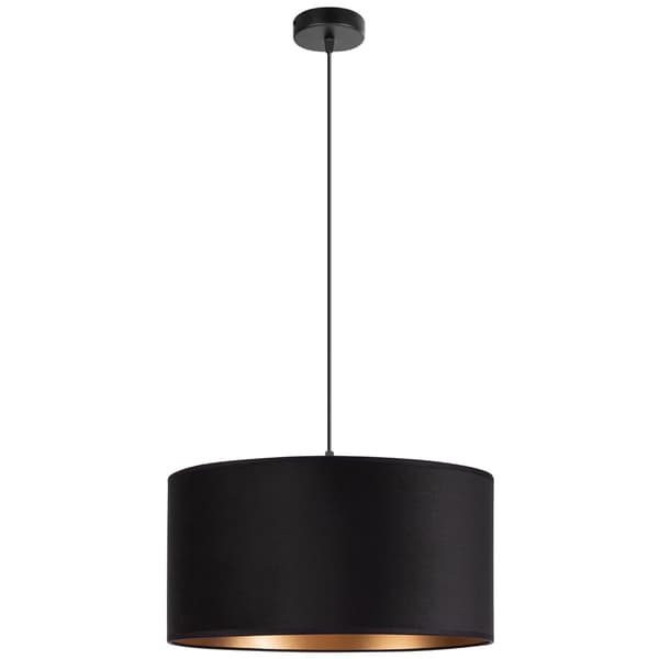Tornado AD1 lampe, sort og guld fløjl