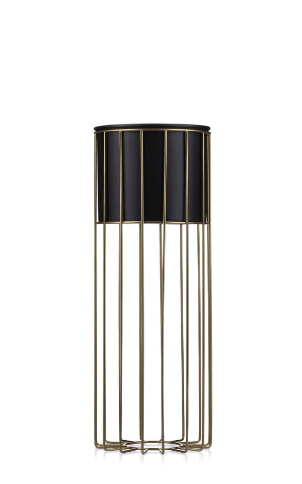 Moderne blomsterstand 55 guld sort