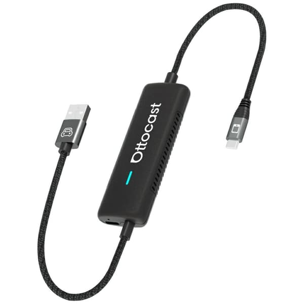 Ottocast CA450-T Mirror Touch CarPlay Biladapter Sort