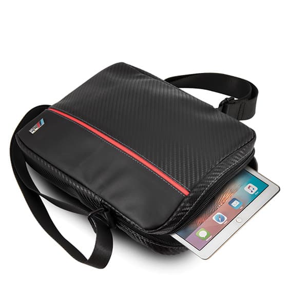 BMW Carbon Red Stripe Tablet-taske til 8" tablet, sort