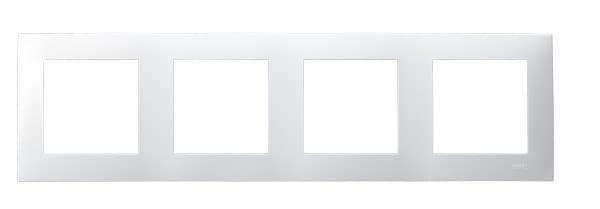 Firedobbelt bezel - hvid, safir