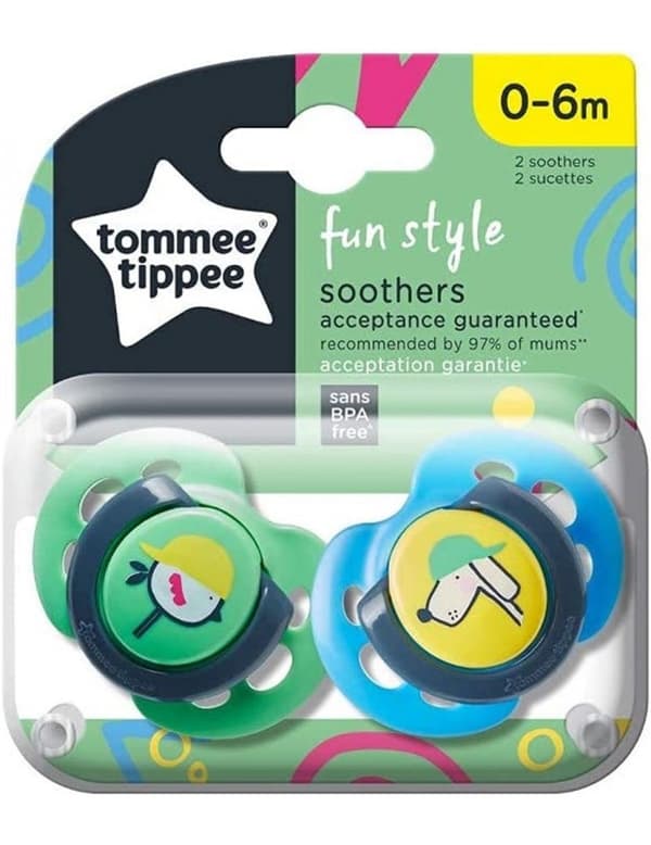 TT 43335795 Beroligende sut FUN STYLE 0-6md. 2 stk.