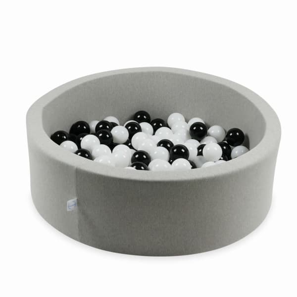 Legetøjskugler ø7cm 25 stk hvid, sort