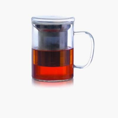 TEA TIME krus med infuser 400 ml DUKA glas