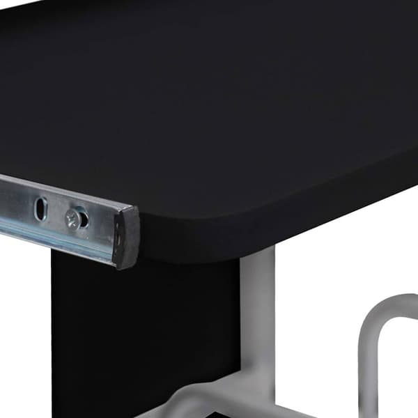 vidaXL computerbord, sort, 110x52x88,5 cm