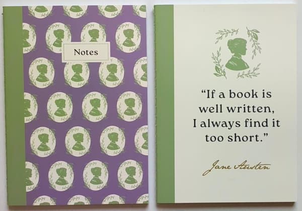 Jane Austen notesbog A6 linjeret 2 stk.
