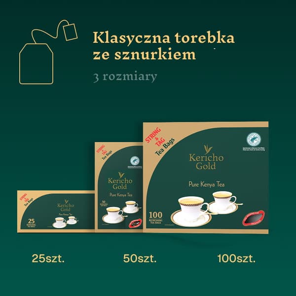 KERICHO GOLD Sort te 25 breve std.
