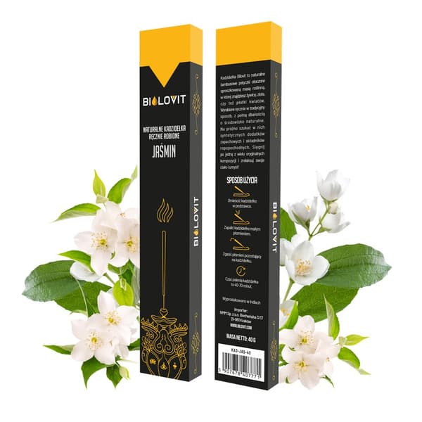Naturlige røgelsespinde med jasminduft - 40 g
