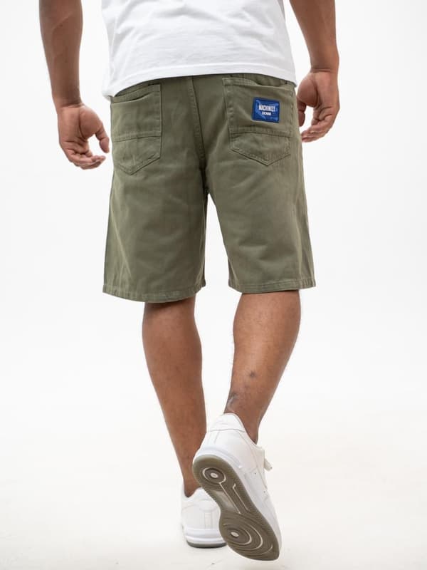 MyStars Washing Basic 30 Herr Olivgröna Jeansshorts