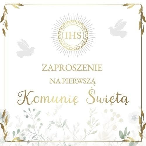 Invitation til første kommunion (10 stk.)