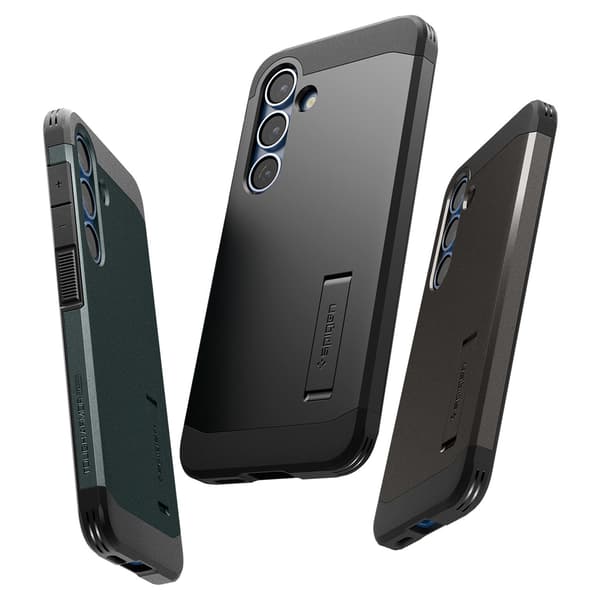 Samsung Galaxy S25 cover med robust Armor MagSafe-stativ - sort