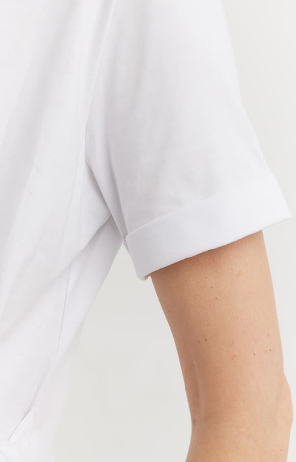 Asymmetrisk midikjole med bindebånd XS