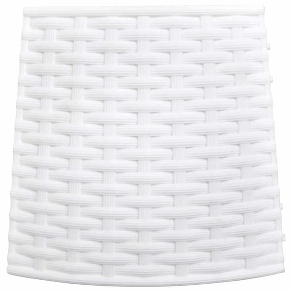 vidaXL Julgransskydd Vit Ø65x23 cm Plast