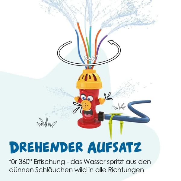 Barnspridare HYDRANT vattenspruta 13,5 x 9,5 x 22,5 cm