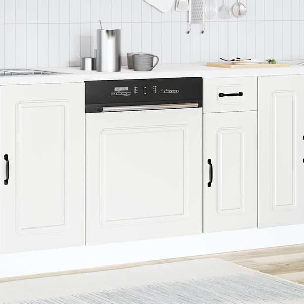 vidaXL Diskmaskinspanel, Kalmar vit, 60x1,5x67 cm