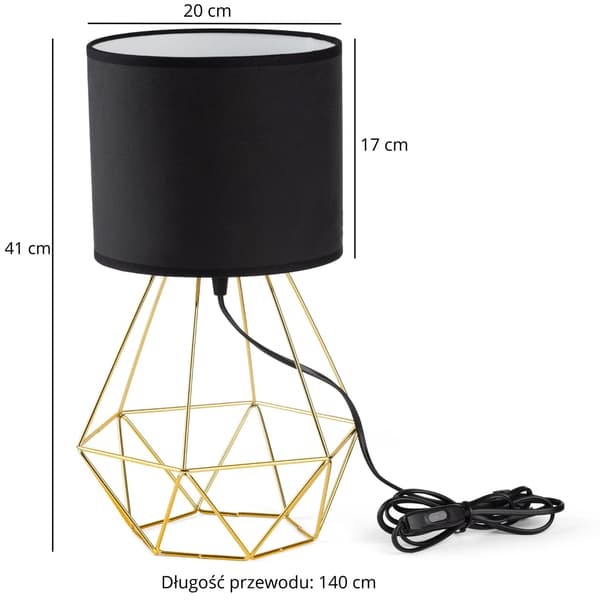 Tornado ASBZ-lampa, svart sammet