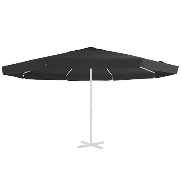 vidaXL haveparasolovertræk, sort, 500 cm