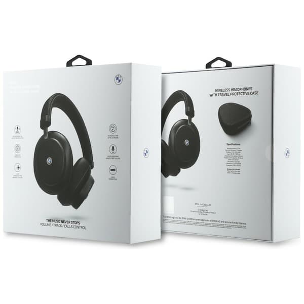 BMW Metal Logo MK Bluetooth ENC Over-Ear Hovedtelefoner Sort