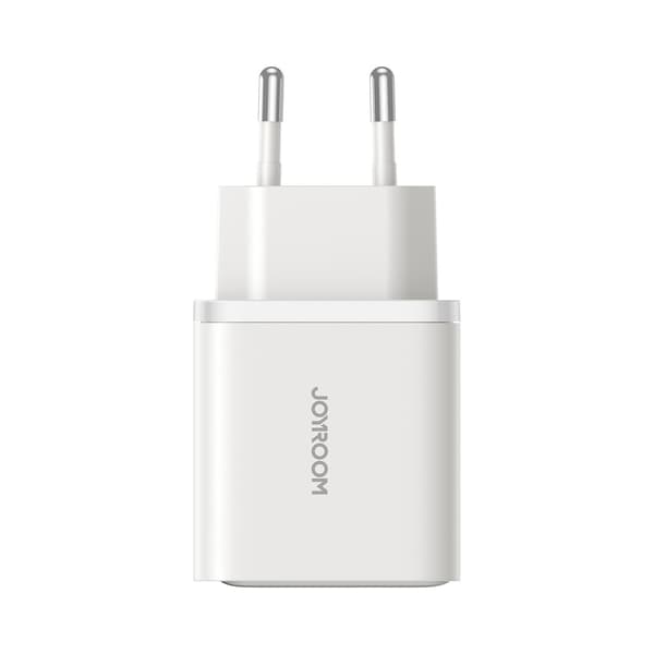 USB-C - USB-A 30W PD-väggladdare - Vit