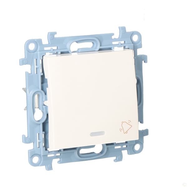 Kellopainike LED-taustavalolla (moduuli) 10 AX, 250 V~, ruuviliittimet