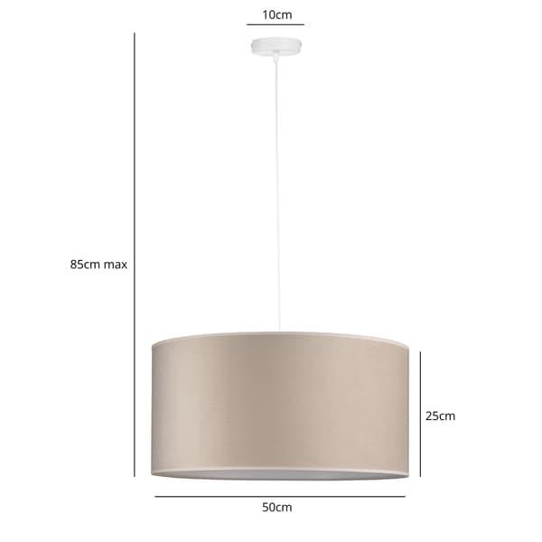 Tornado BAL1 lampe, beige fløjl