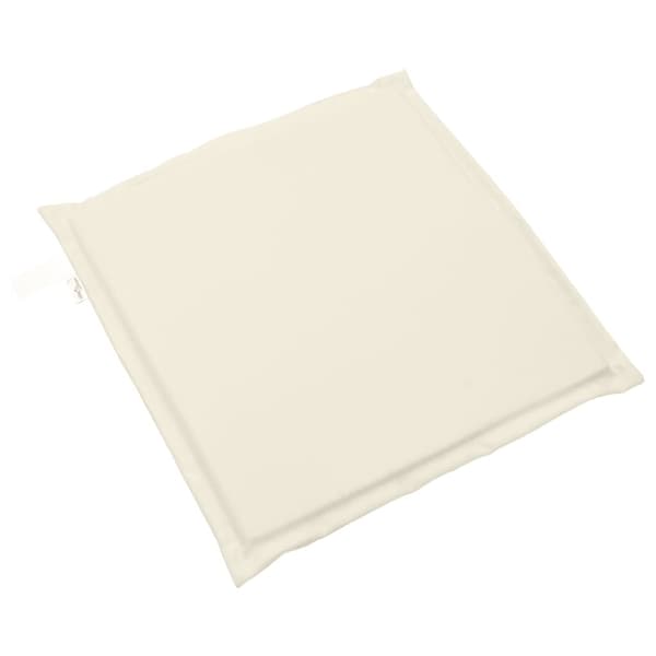 vidaXL Trädgårdssittdynor, 2 st, Creme, 45x45x2 cm