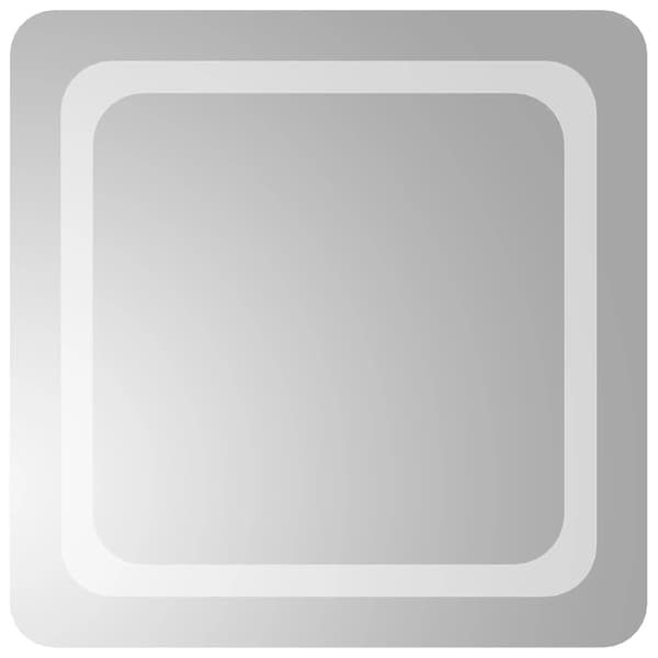 vidaXL Badrumsspegel med LED, 50x50 cm